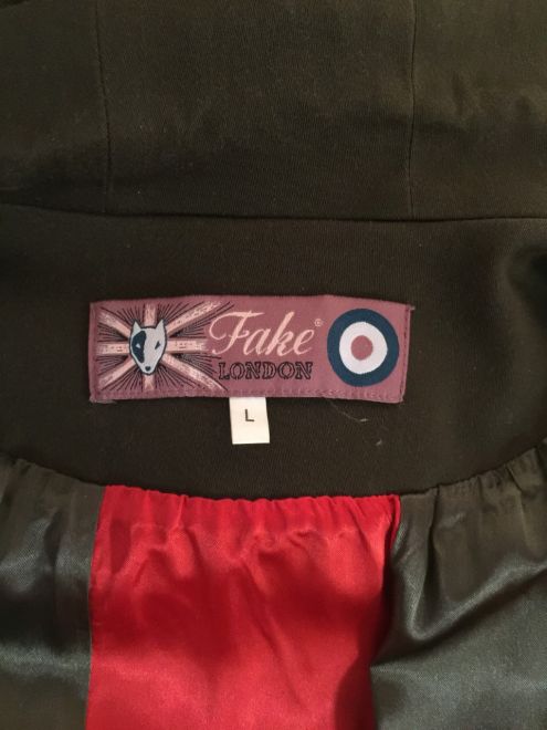 fake london parka label