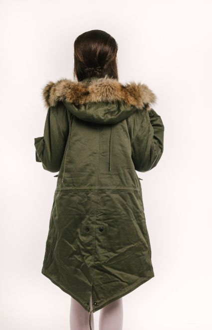 womens stonetail fishtail parka back