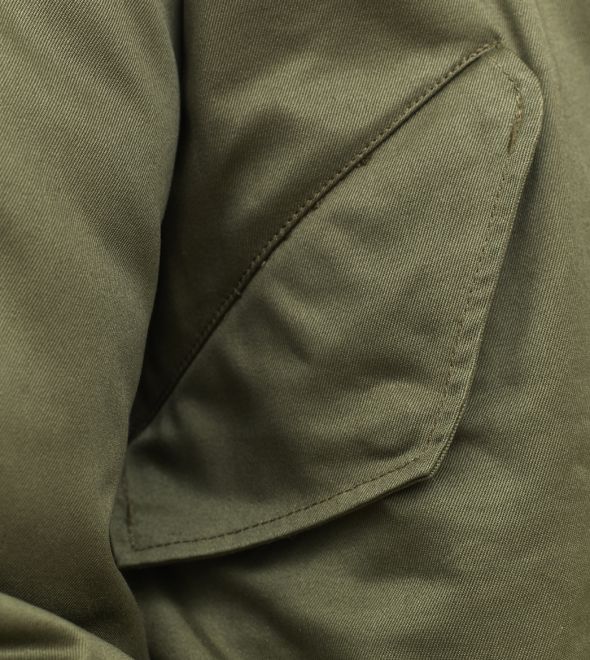 stonetail m1951 fishtail parka pocket detail