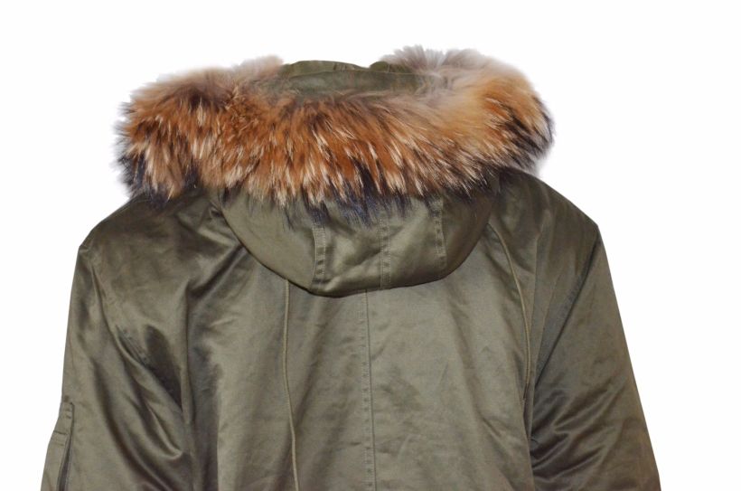 real fur fishtail parka hood